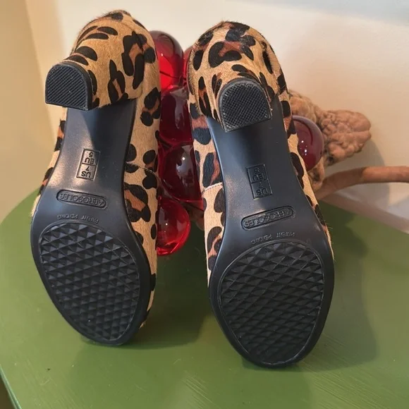 AEROSOLES NWOT Brown and Black Leopard Heels - Picture 5 of 8